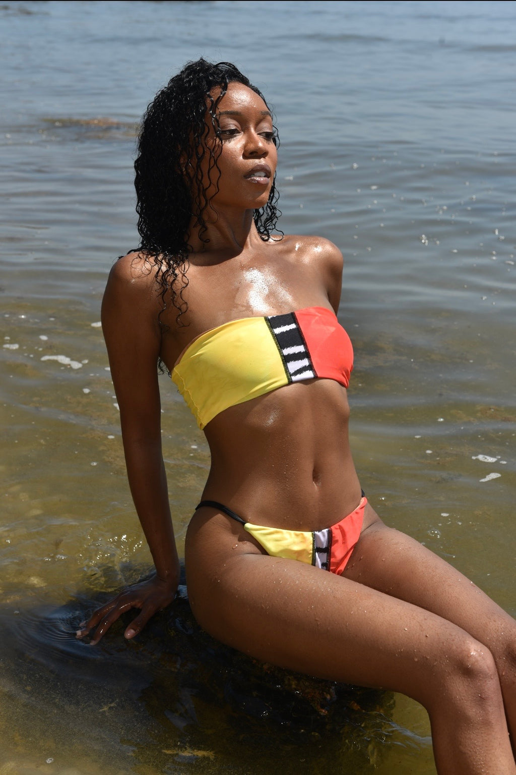 Orange & Yellow Zebra Bottom